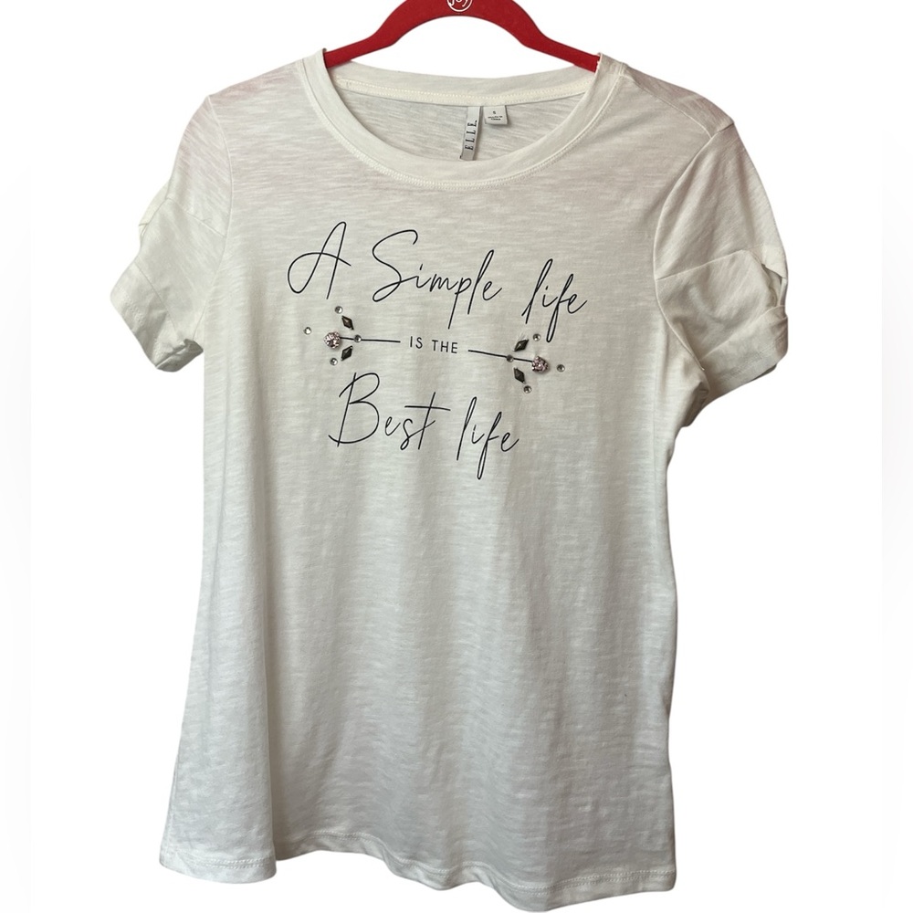 Elle Cream Graphic Tee